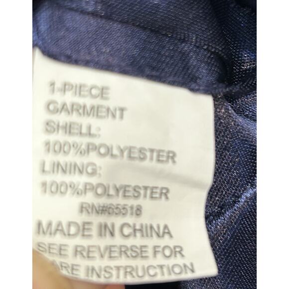 Patra Tiered Beaded Dress Womens 10 V-Neck Flutter Sleeve Special Occasion Party - Picture 6 of 9